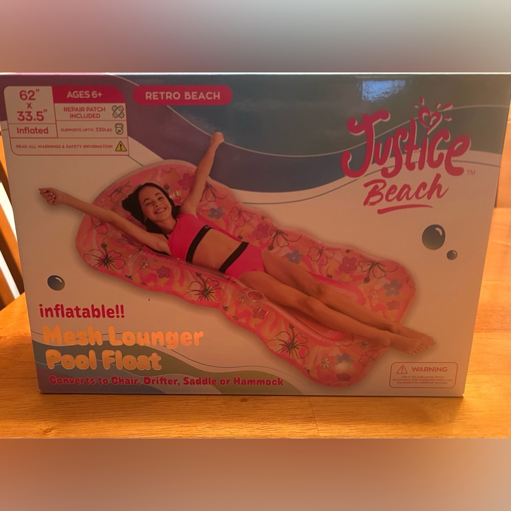 Justice Beach Inflatable Pool Float - Picture 5 of 6